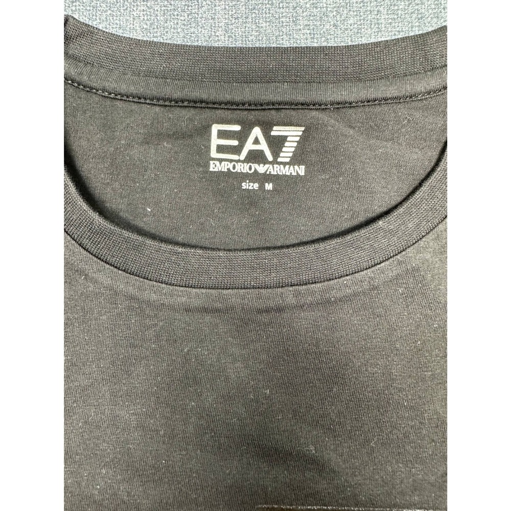 EA7 Emporio Armani Mens Graphic Logo T-Shirt Brown 3DPT81 PJM9Z Size M - Picture 6 of 10